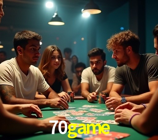 Interface moderna da plataforma 70game